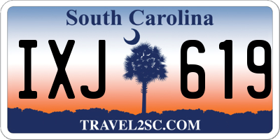 SC license plate IXJ619