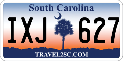 SC license plate IXJ627