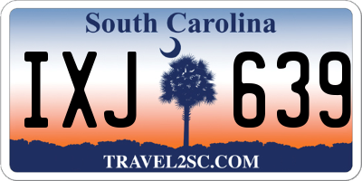 SC license plate IXJ639