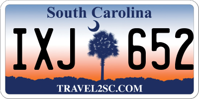 SC license plate IXJ652