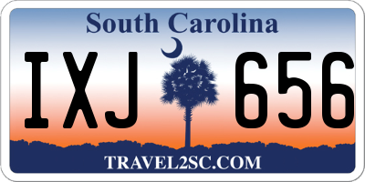 SC license plate IXJ656