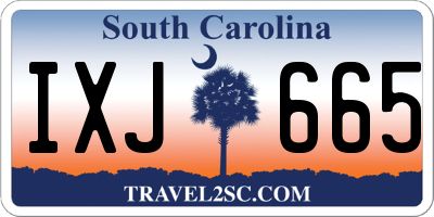 SC license plate IXJ665