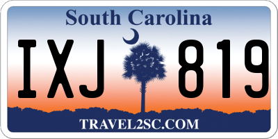 SC license plate IXJ819