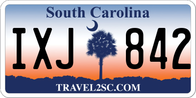 SC license plate IXJ842