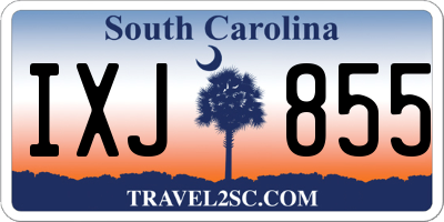 SC license plate IXJ855