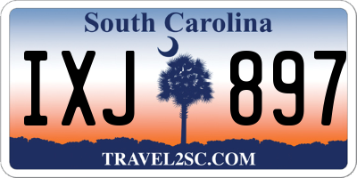 SC license plate IXJ897