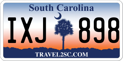 SC license plate IXJ898