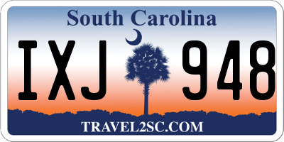 SC license plate IXJ948