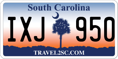 SC license plate IXJ950