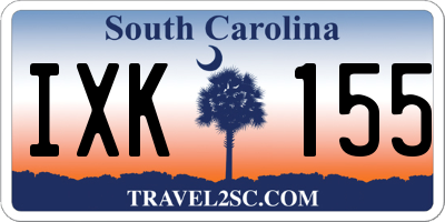 SC license plate IXK155