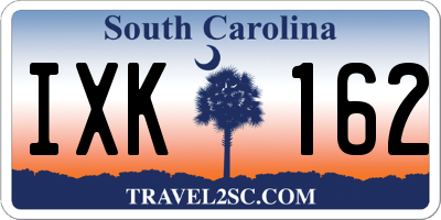 SC license plate IXK162