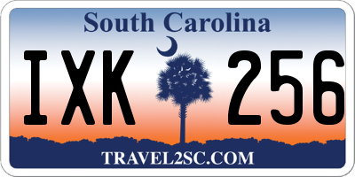 SC license plate IXK256