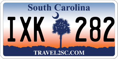 SC license plate IXK282