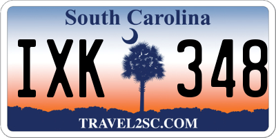 SC license plate IXK348