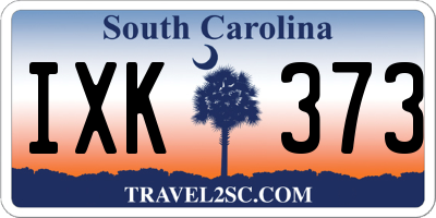 SC license plate IXK373