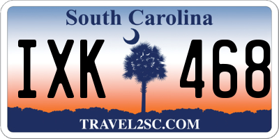 SC license plate IXK468