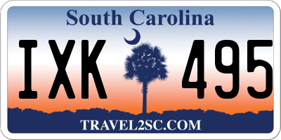 SC license plate IXK495