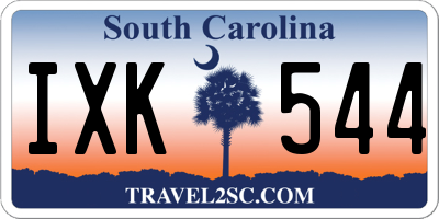 SC license plate IXK544