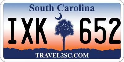 SC license plate IXK652