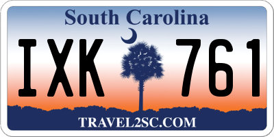 SC license plate IXK761