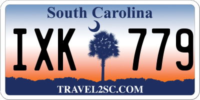 SC license plate IXK779