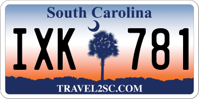 SC license plate IXK781