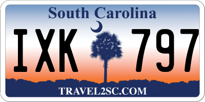 SC license plate IXK797