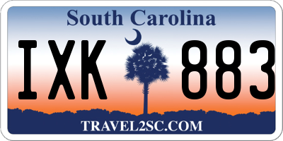 SC license plate IXK883