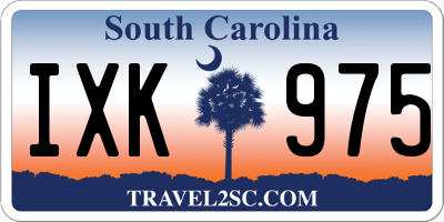 SC license plate IXK975