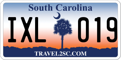 SC license plate IXL019