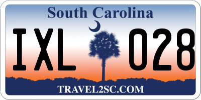 SC license plate IXL028