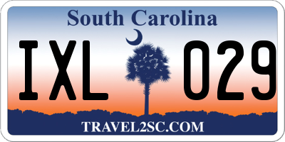 SC license plate IXL029