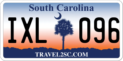 SC license plate IXL096