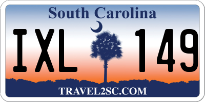 SC license plate IXL149