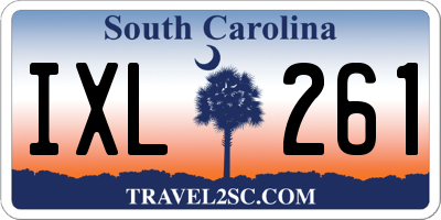 SC license plate IXL261