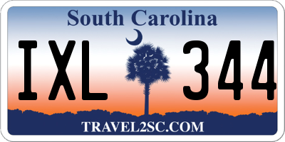SC license plate IXL344