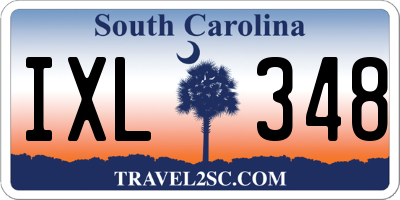 SC license plate IXL348