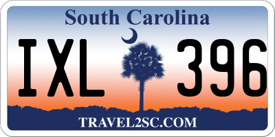 SC license plate IXL396