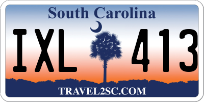 SC license plate IXL413