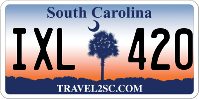SC license plate IXL420
