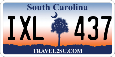 SC license plate IXL437