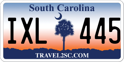 SC license plate IXL445