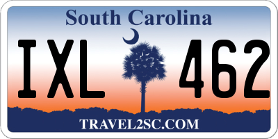 SC license plate IXL462