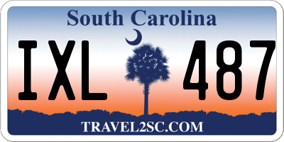 SC license plate IXL487