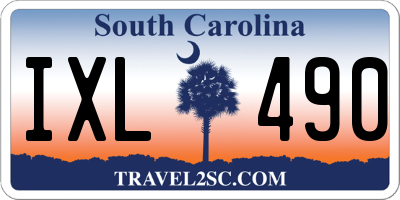 SC license plate IXL490