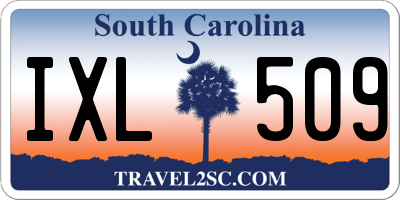 SC license plate IXL509