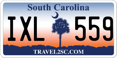 SC license plate IXL559