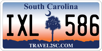 SC license plate IXL586