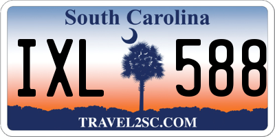 SC license plate IXL588