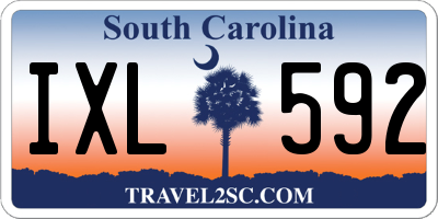 SC license plate IXL592